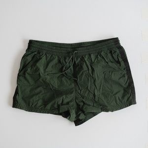 Army Green Athleta Expedition Running Shorts | Size 6